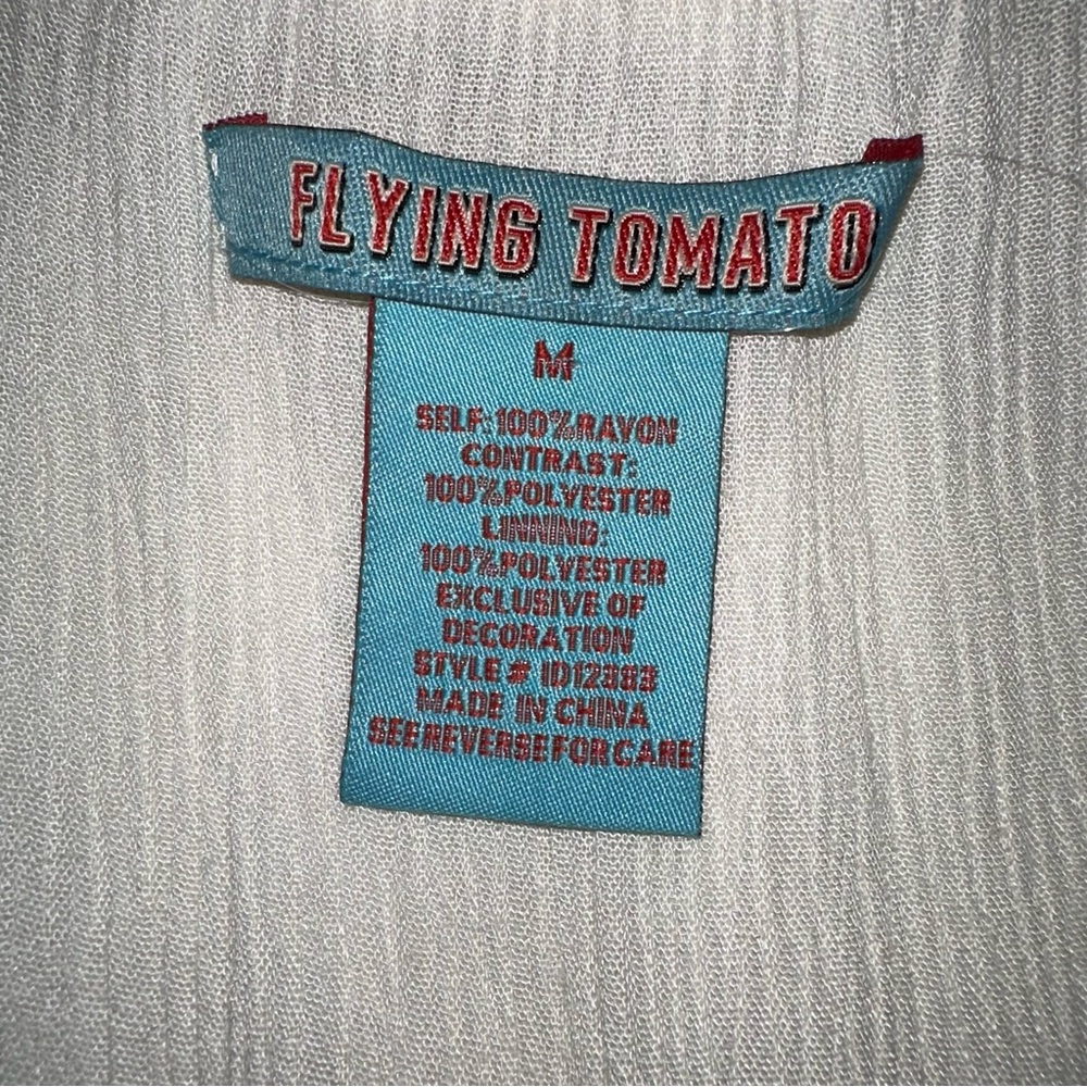 Flying‎ Tomato Maxi Dress Sz M Off-The-Shoulder Ruffle Bohemian Wedding NWOT - Picture 13 of 15